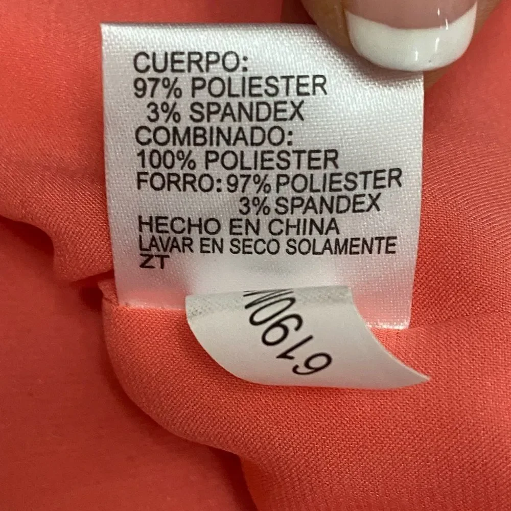 NWT ANTONIO MELANI Coral Textured Midi Sheath Dress Size 2 - Picture 12 of 12